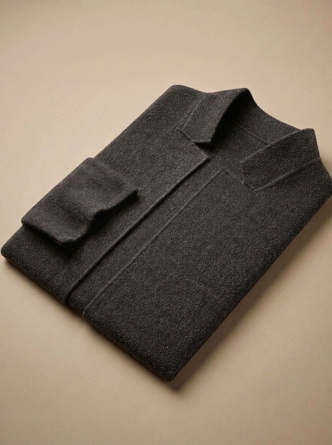 Herren Slim-Fit Button-Front Strickjacke mit Reverskragen
