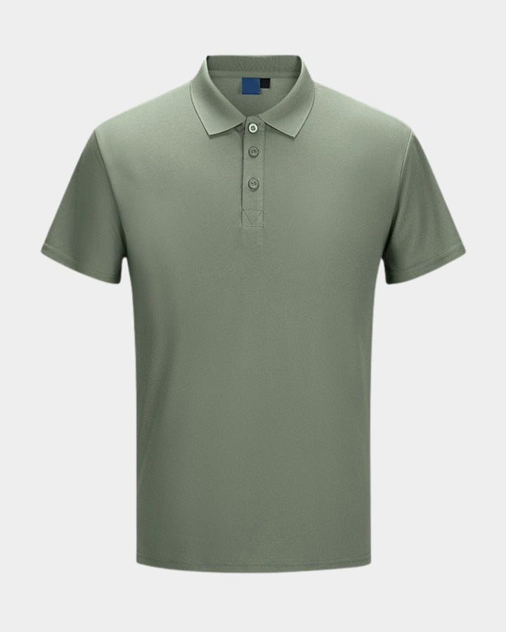 Herren Slim-Fit Kurzarm Poloshirt mit Knopfleiste