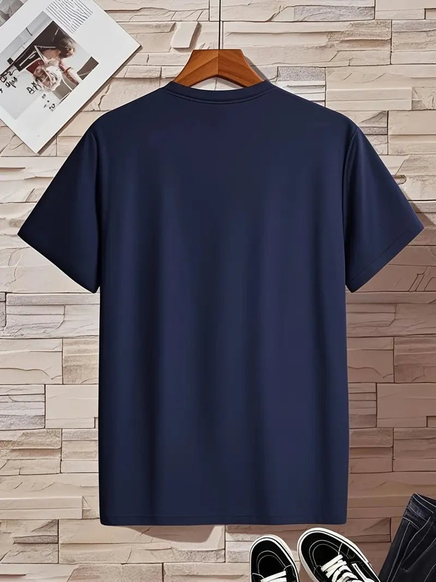 Herren Slim-Fit V-Ausschnitt Kurzarm T-Shirt
