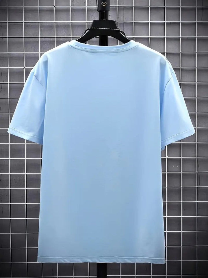 Herren Slim-Fit V-Ausschnitt Kurzarm T-Shirt