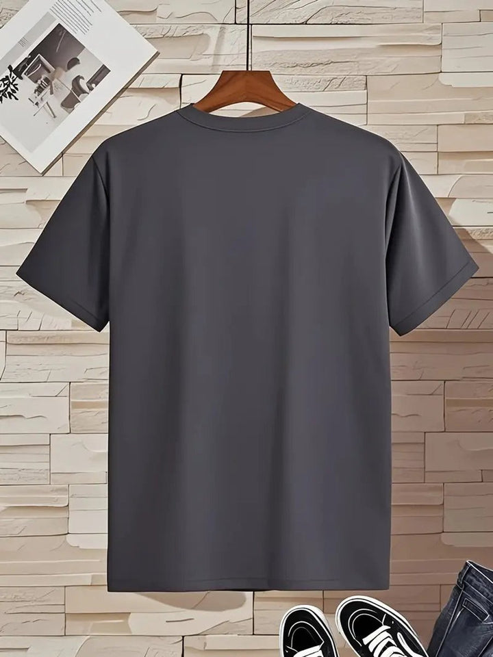 Herren Slim-Fit V-Ausschnitt Kurzarm T-Shirt