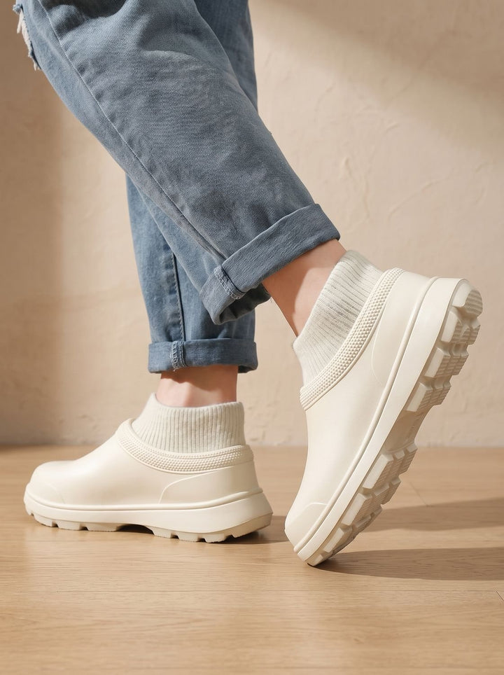 Herren Slip-on Socken-Sneaker mit rutschfester Plateausohle