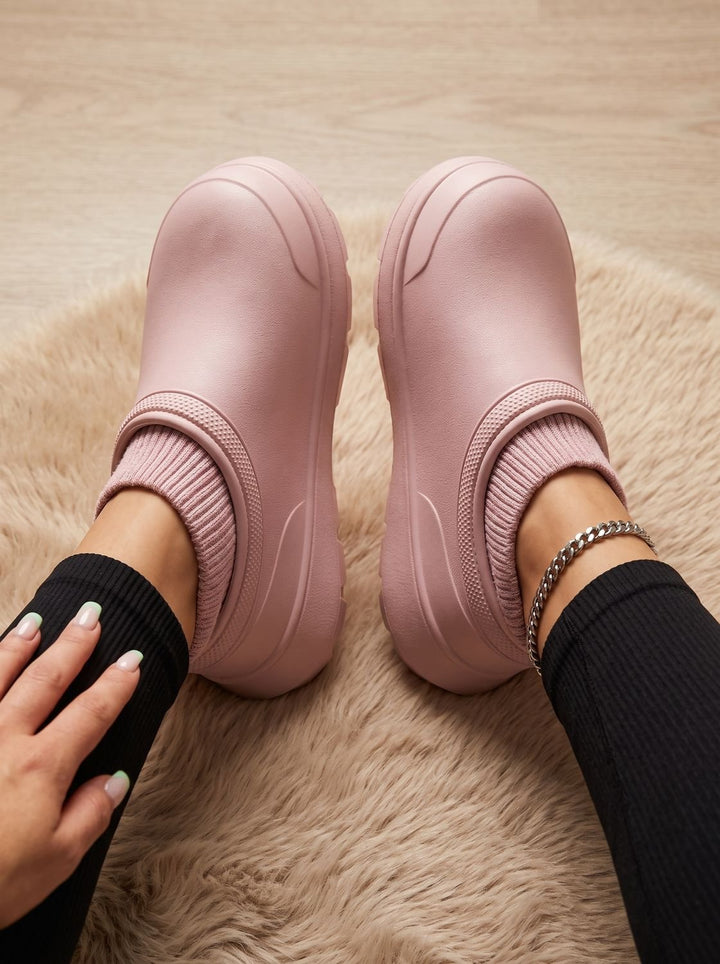 Herren Slip-on Socken-Sneaker mit rutschfester Plateausohle