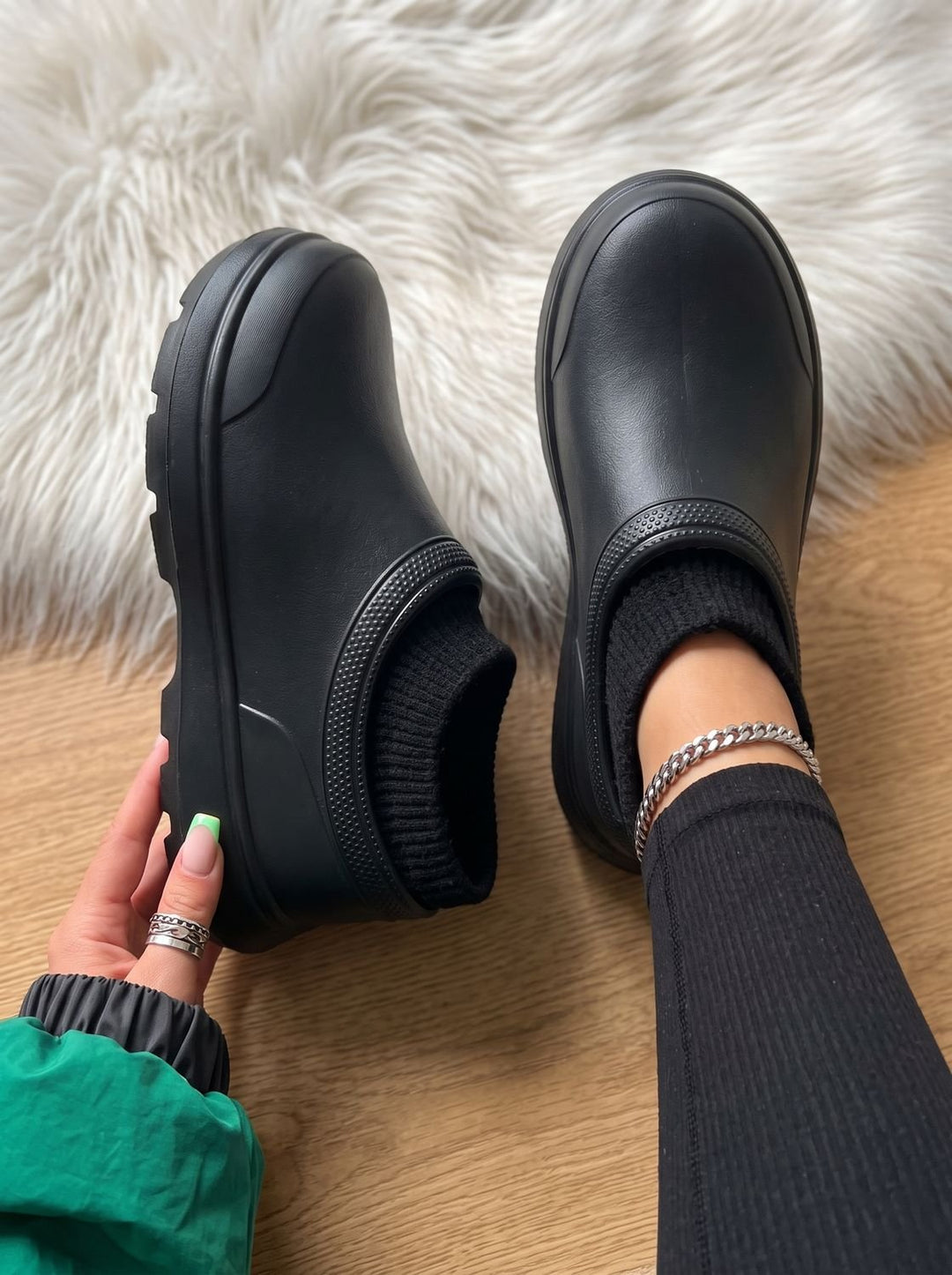 Herren Slip-on Socken-Sneaker mit rutschfester Plateausohle