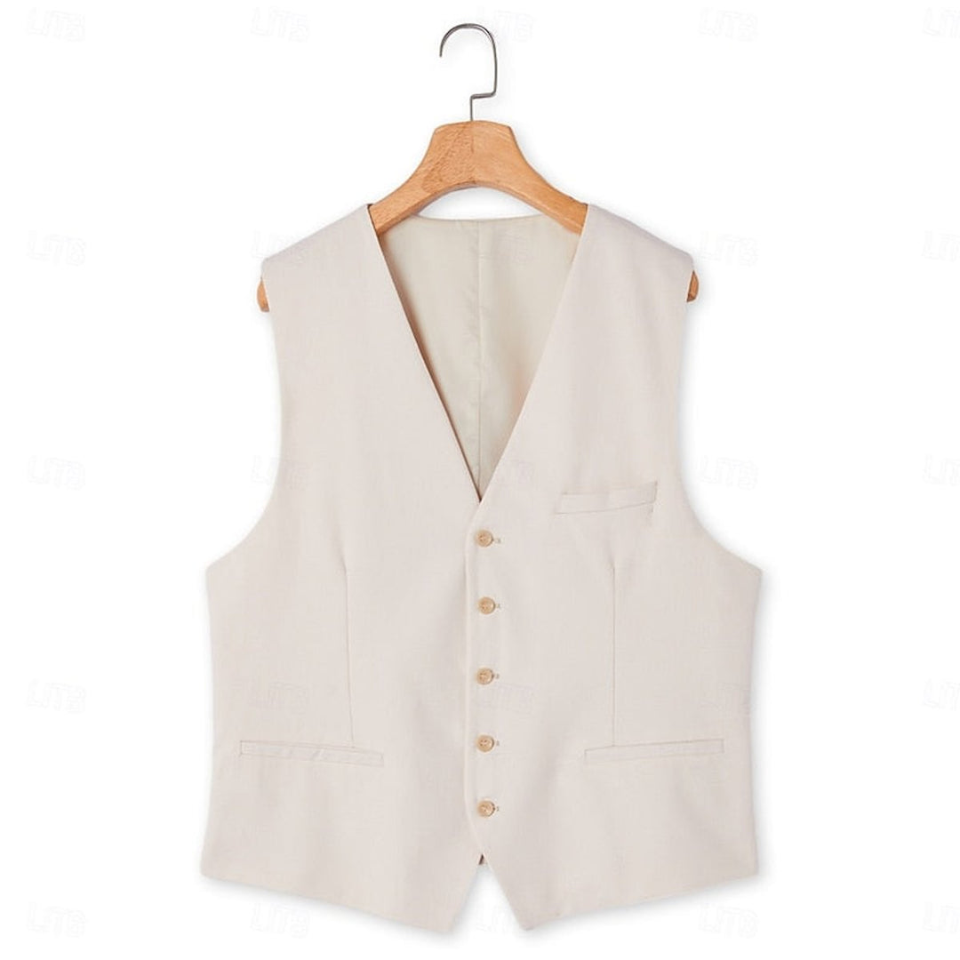 Herren Sommer Zweiteiler Weste und Shorts Set