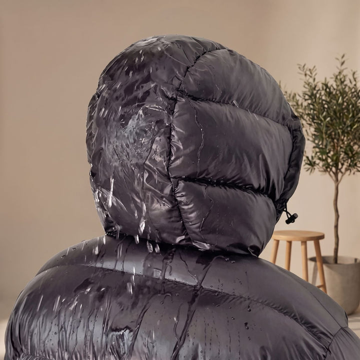 Herren Steppjacke Gefütterte Kapuzenjacke Regular Fit