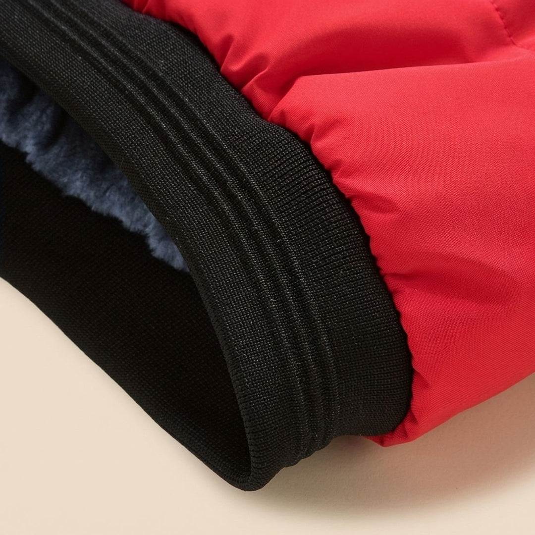 Herren Steppjacke Gefütterte Winterjacke mit Stehkragen Reißverschluss