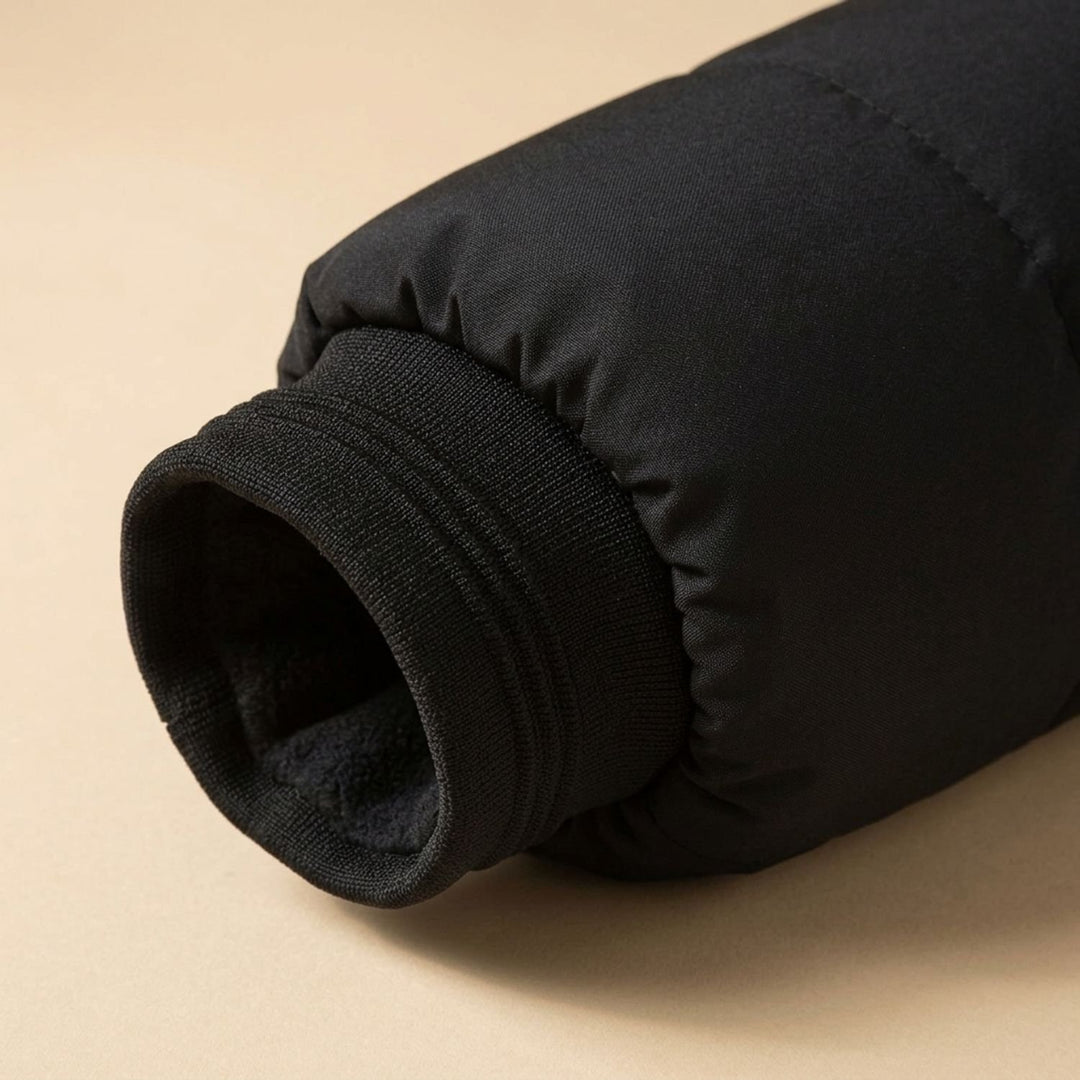 Herren Steppjacke Gefütterte Winterjacke mit Stehkragen Reißverschluss