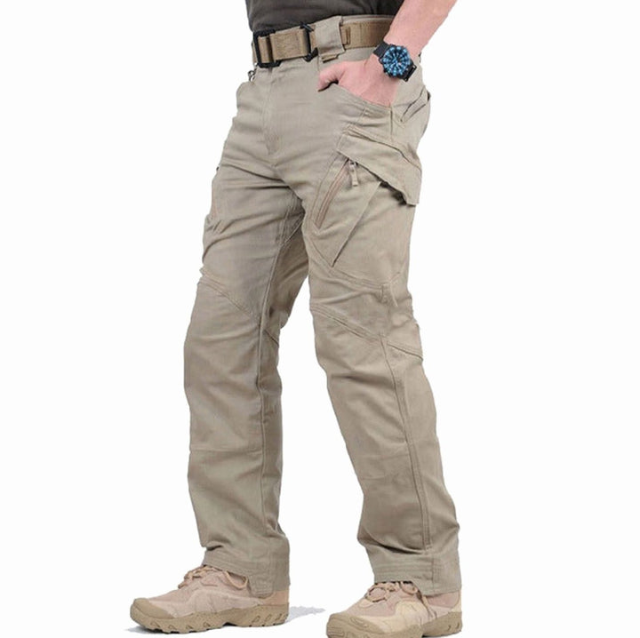 Herren Tactical Cargo Hose Outdoor Wandern Mehrfachtaschen Verstärkte Nähte - Khaki