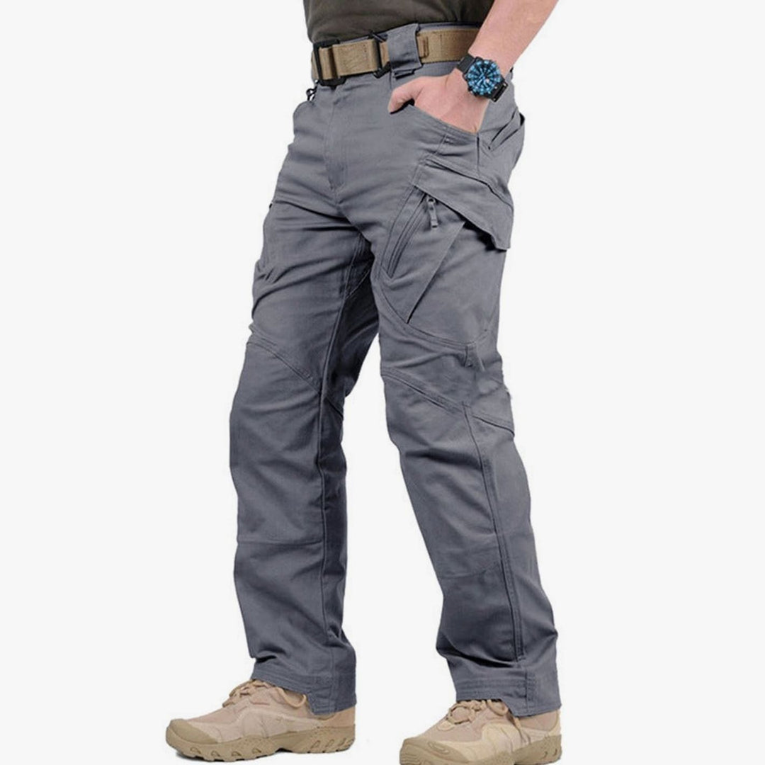 Herren Tactical Cargo Hose Outdoor Wandern Mehrfachtaschen Verstärkte Nähte - Grau