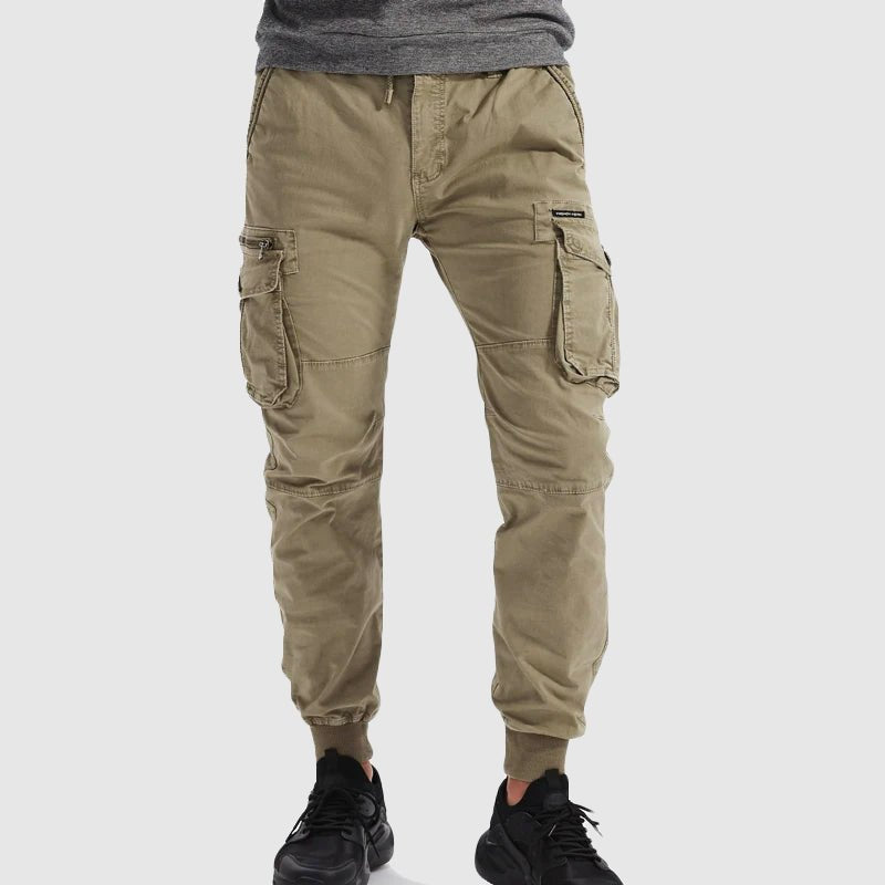 Herren Taktische Cargo Jogger Hose Elastischer Bund