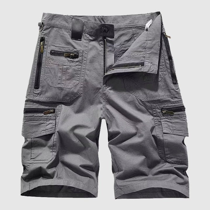 Herren Taktische Cargo Short mit Reißverschlusstaschen - Gray