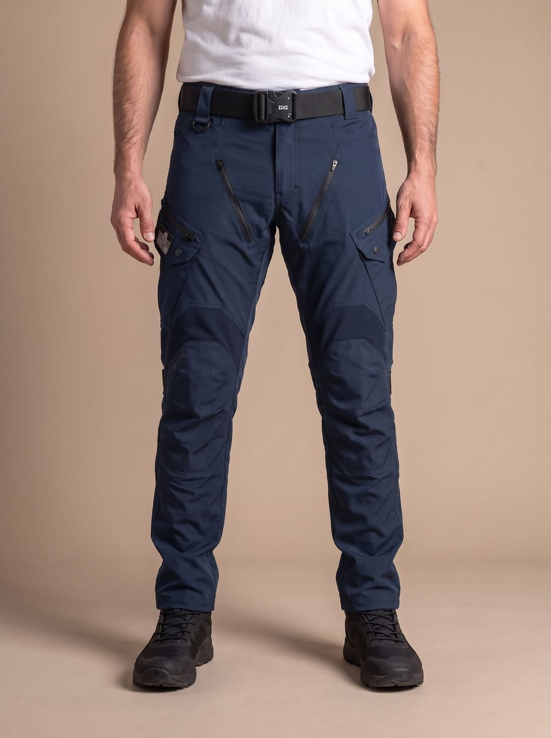 Herren Taktische Wasserdichte Cargohose mit Verstärkten Kniebereichen - Navyblau