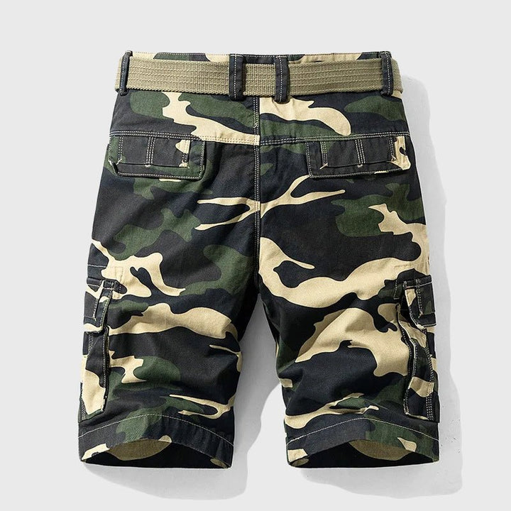 Herren Tarnmuster Cargo Short mit Gürtel