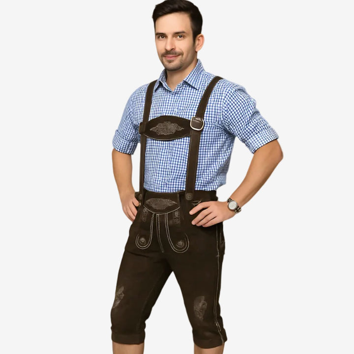 Herren Trachten Kniebundhose mit Hosenträgern Oktoberfest