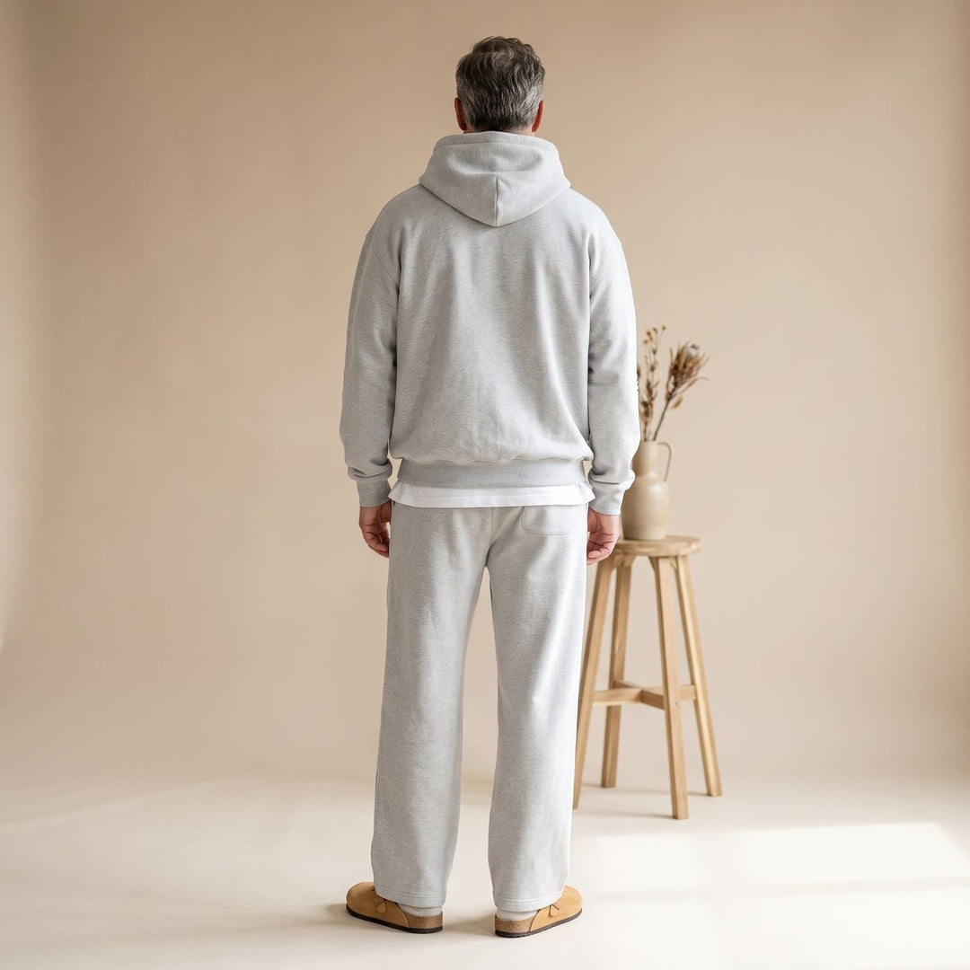 Herren Trainingsanzug Set Hoodie Jogginghose Gerade Passform