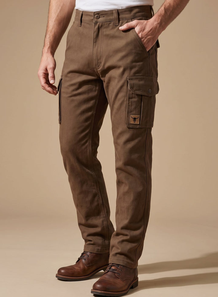 Herren Utility-Cargohose mit geraden Beinen und isolierter Fütterung