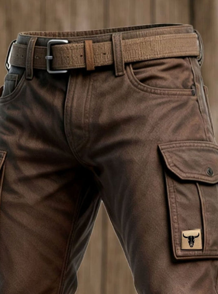 Herren Utility-Cargohose mit geraden Beinen und isolierter Fütterung