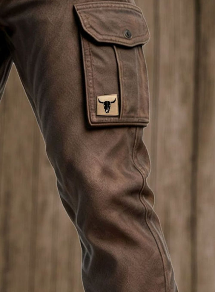Herren Utility-Cargohose mit geraden Beinen und isolierter Fütterung