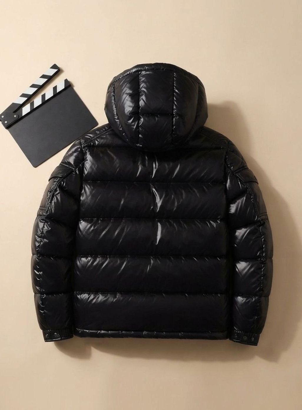 Herren Winterjacke Glänzende Winddichte Entendaunen Steppjacke