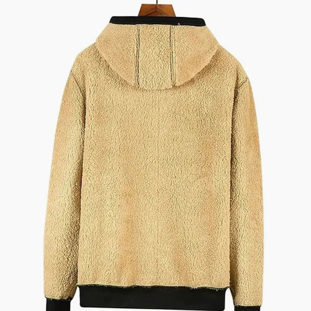 Herren Winterjacke mit Fleece-Futter und Kapuze