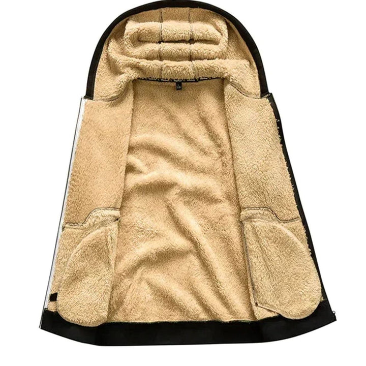 Herren Winterjacke mit Fleece-Futter und Kapuze