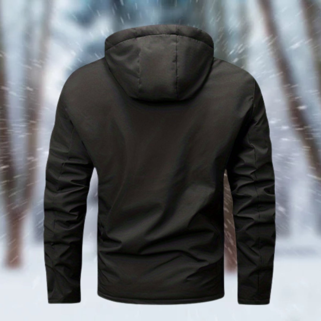 Herren Winterjacke wasserdicht gefüttert mit Kapuze