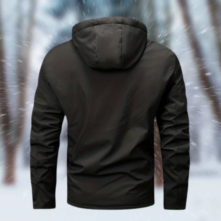 Herren Winterjacke wasserdicht gefüttert mit Kapuze