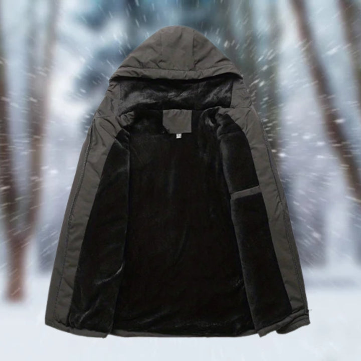 Herren Winterjacke wasserdicht gefüttert mit Kapuze