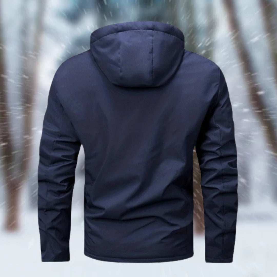 Herren Winterjacke wasserdicht gefüttert mit Kapuze