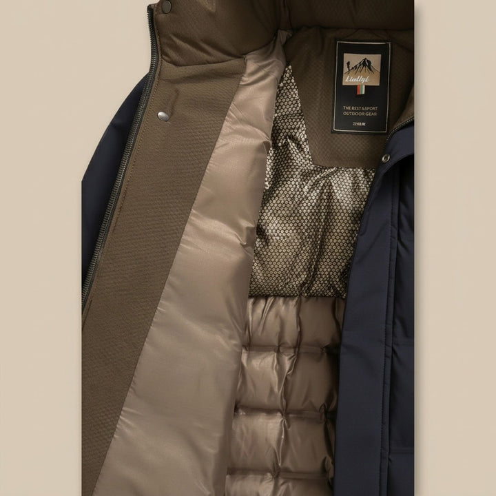 Herren Wintermantel Oversized Kapuzenmantel Gefüttert