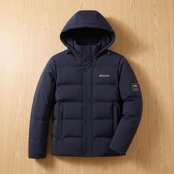 Herren Wintermantel Oversized Kapuzenmantel Gefüttert