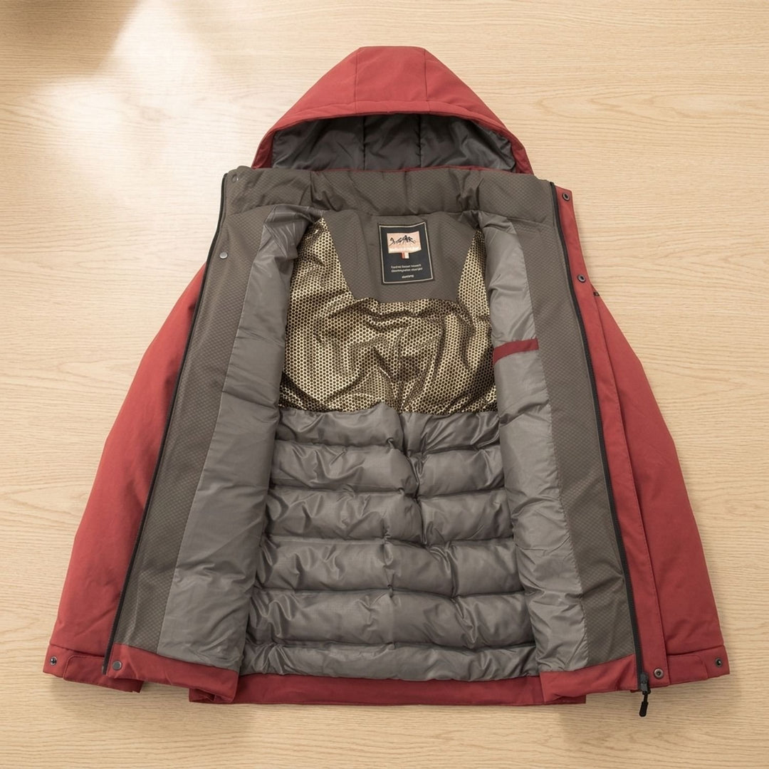 Herren Wintermantel Oversized Kapuzenmantel Gefüttert