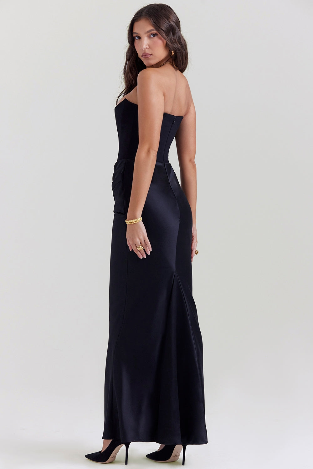 Renate | Damen Trägerloses Maxi Kleid für Hochzeitsgäste