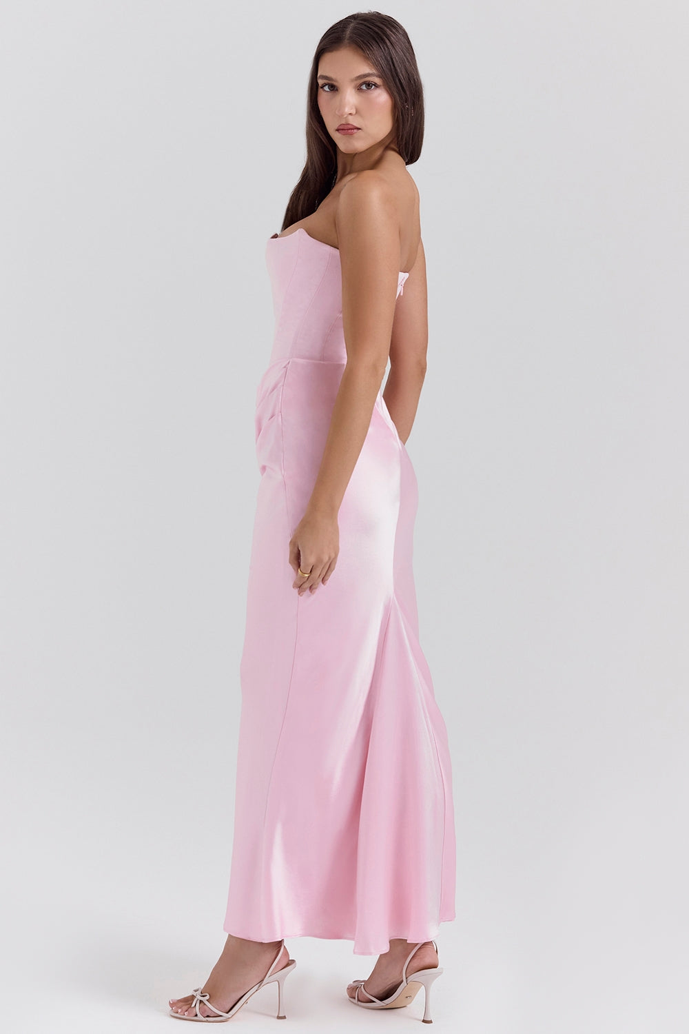 Renate | Damen Trägerloses Maxi Kleid für Hochzeitsgäste