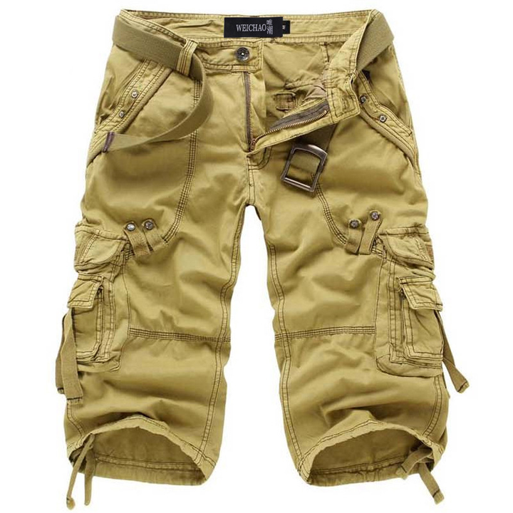Heinrich | Herren Multi-Taschen Gürtel Cargo-Shorts