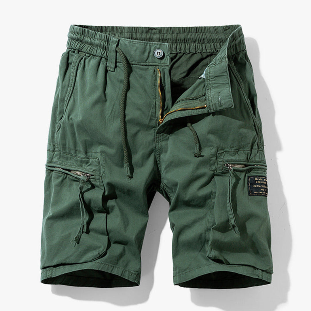 Jakob | Herren Kordelzug Multi-Taschen Cargo-Shorts
