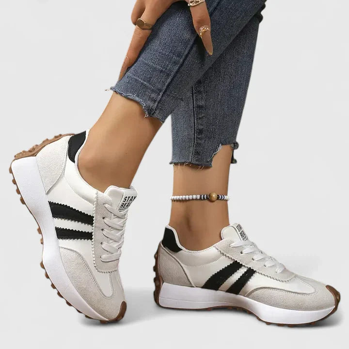 Johanna | Damen Frühlings Retro Schnürsneaker