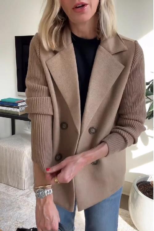 Veronika | Damen Blazer mit langen Ärmeln und Knopfleiste vorne