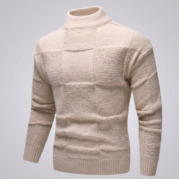 Andreas | Herren Frühlings Figurbetonter Rollkragenpullover
