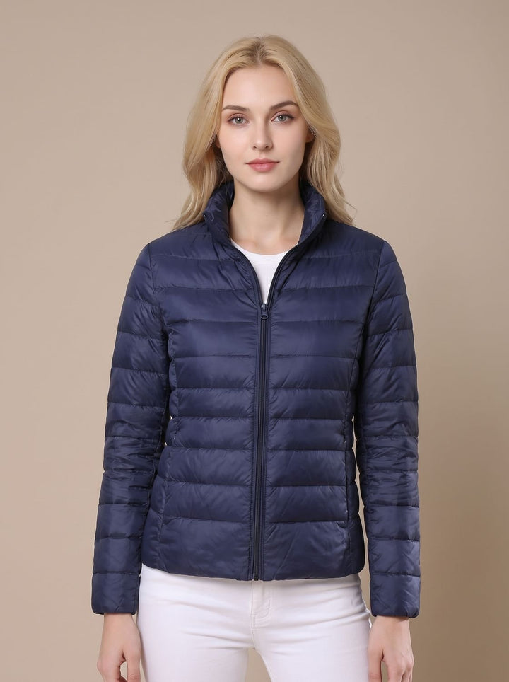 Leichte Daunenjacke Damen wasserdicht gefütterte Steppjacke