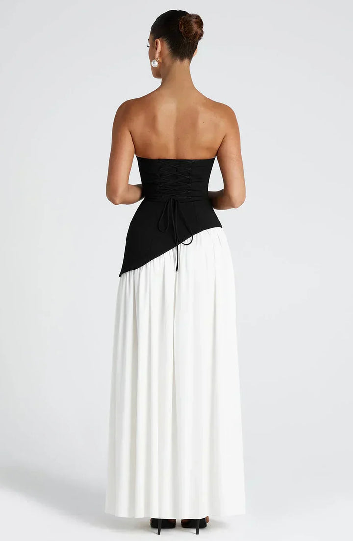 Johanna | Damen Asymmetrisches Maxi Kleid für Hochzeitsgäste