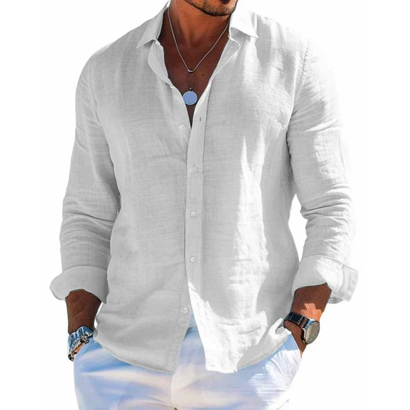 Heinrich | Herren Relaxed Fit Knopfleisten Freizeit Shirt