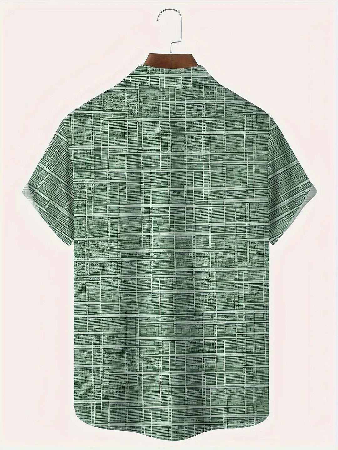 Armin | Herren Kurzarm Muster Knopf Freizeit Shirt