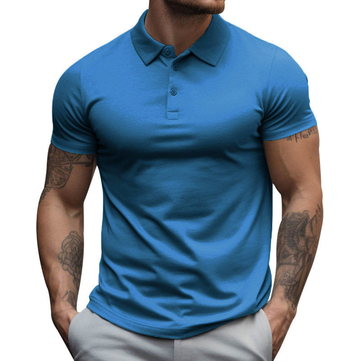 David | Herren Sportliche Passform Kurzarm Polo-Shirt