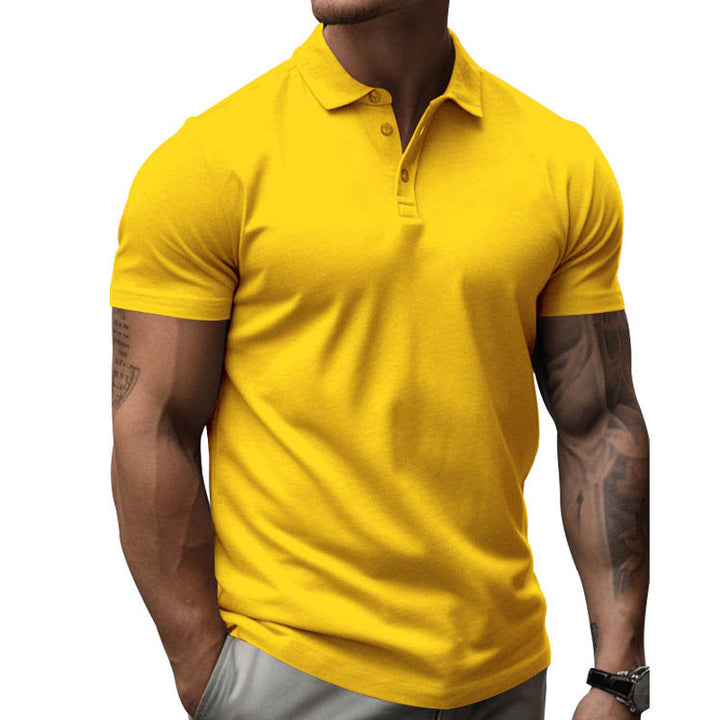 David | Herren Sportliche Passform Kurzarm Polo-Shirt