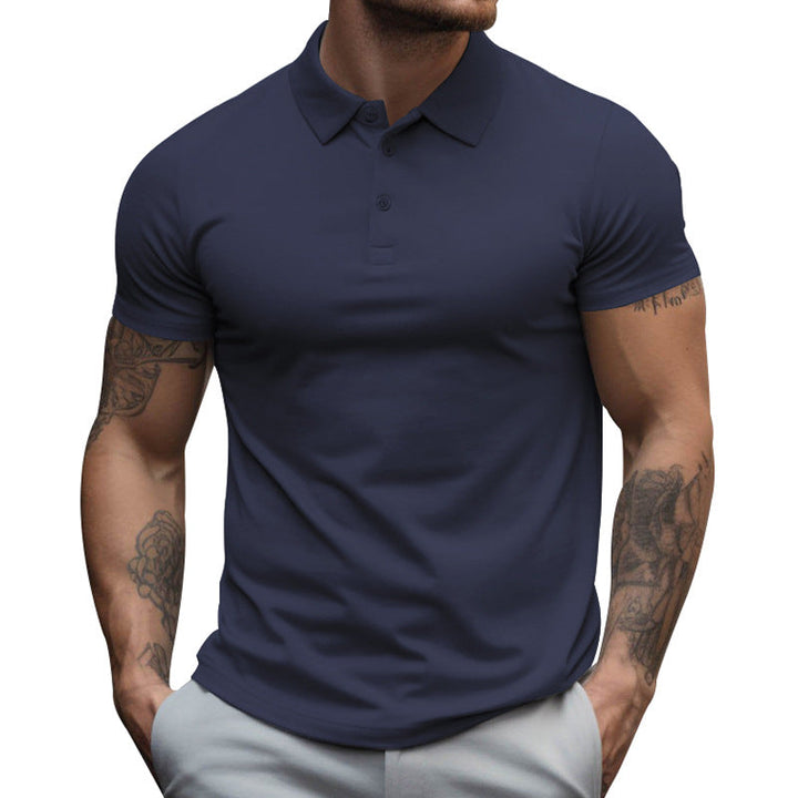 David | Herren Sportliche Passform Kurzarm Polo-Shirt