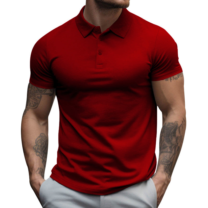 David | Herren Sportliche Passform Kurzarm Polo-Shirt