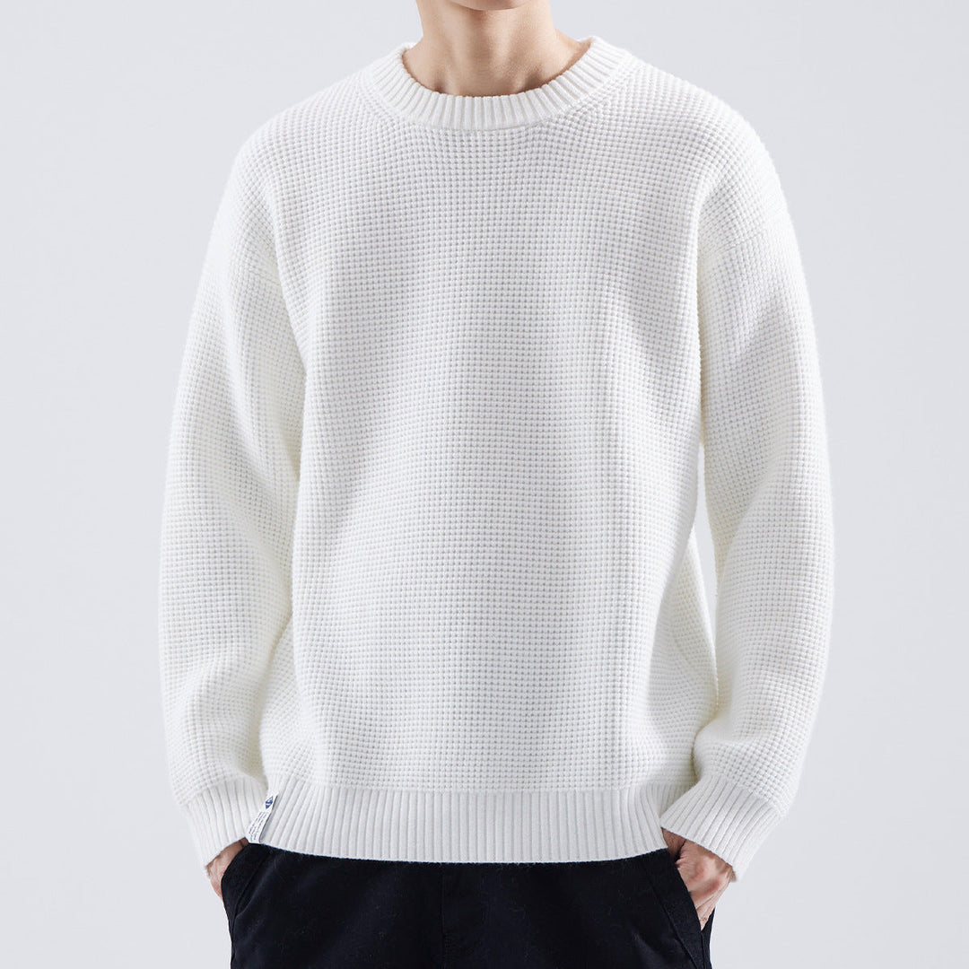 Adrian | Herren Strukturierter Rundhals Pullover