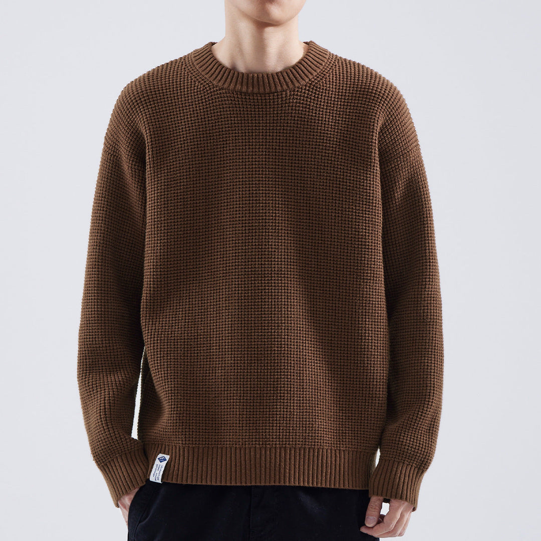 Adrian | Herren Strukturierter Rundhals Pullover